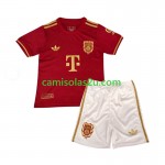 Camisolas de futebol Bayern München 125th Anniversary Criança Equipamento Principal Vermelho 2024/25 Manga Curta